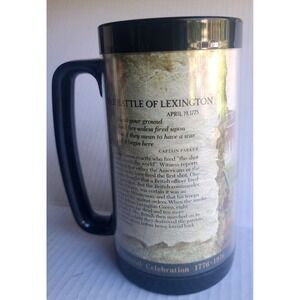Vintage Kendall Motor Oil Bicentennial BATTLE OF LEXINGTON Thermo-Serv Mug 1976